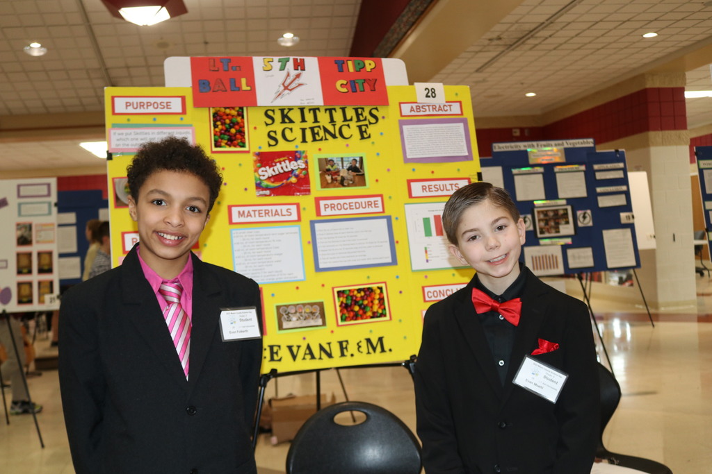 LT Ball students Evan and Evan at Science Day.