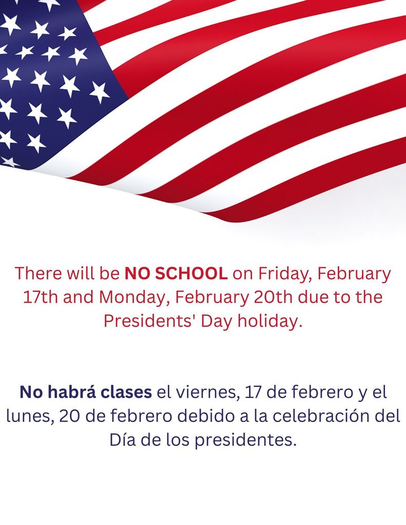 Presidents' Day flyer