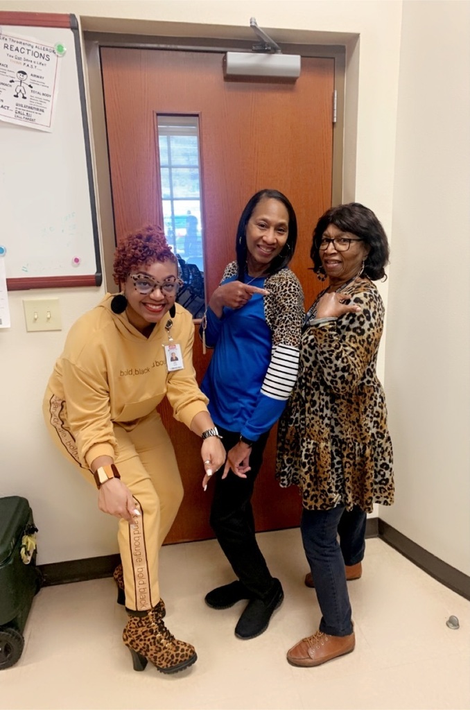 Teachers showing their favorite animal print