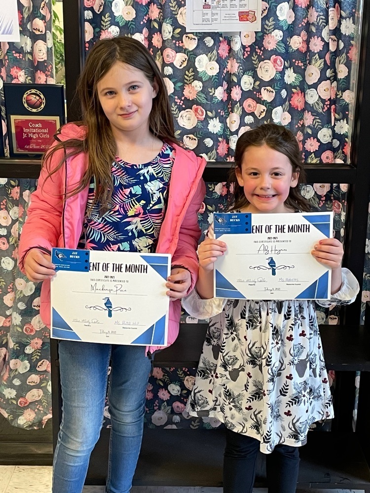 January Students of the Month