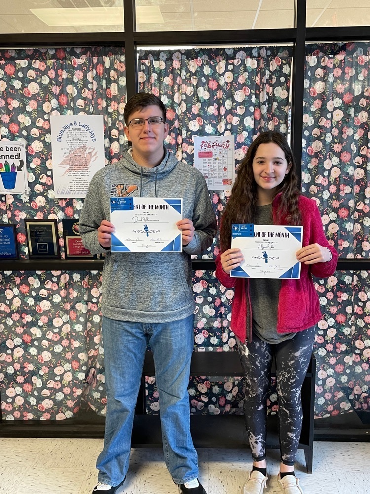 January Students of the Month