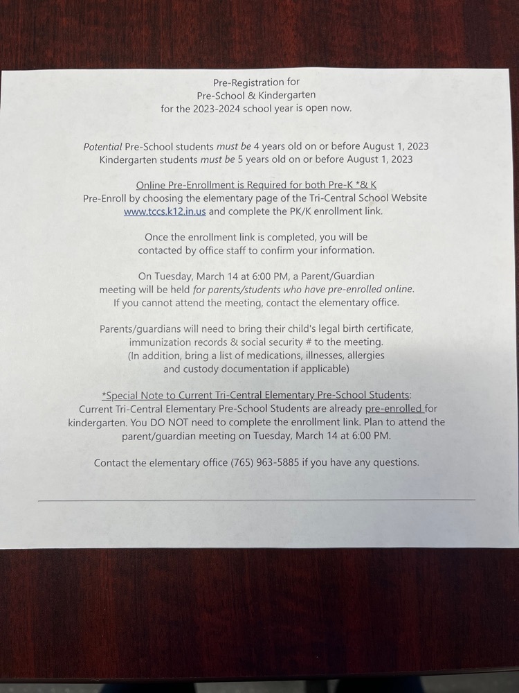 PK-Kindergarten Round-Up