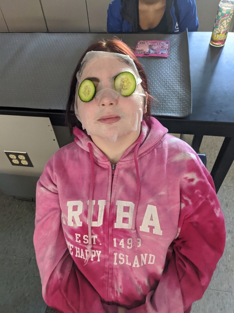 Student with face mask