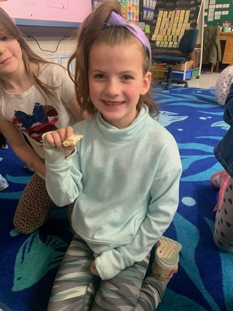 Dunstan's class makes butter