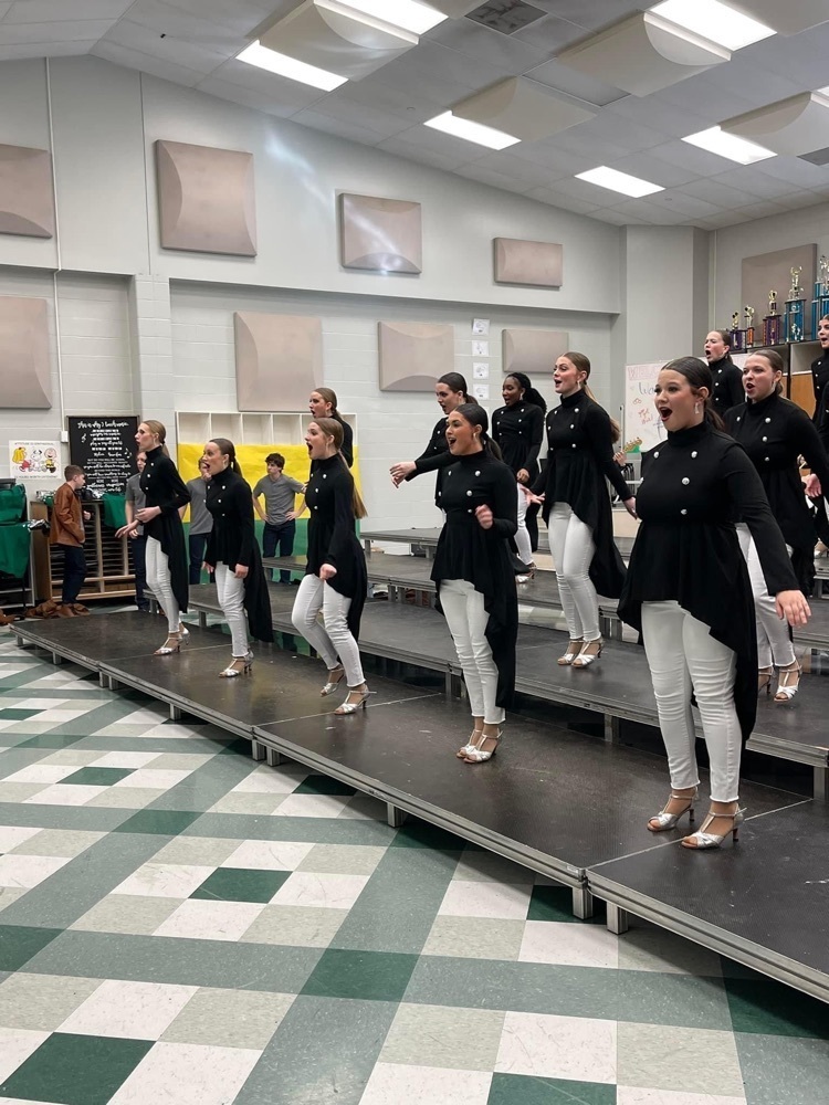 River City Revue warming up.