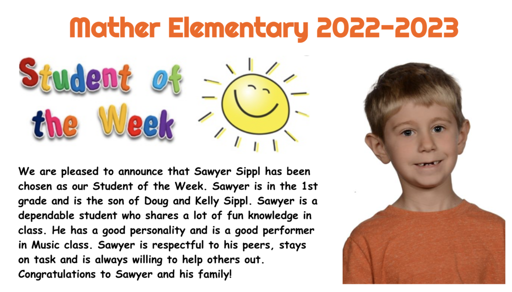 Student of the week