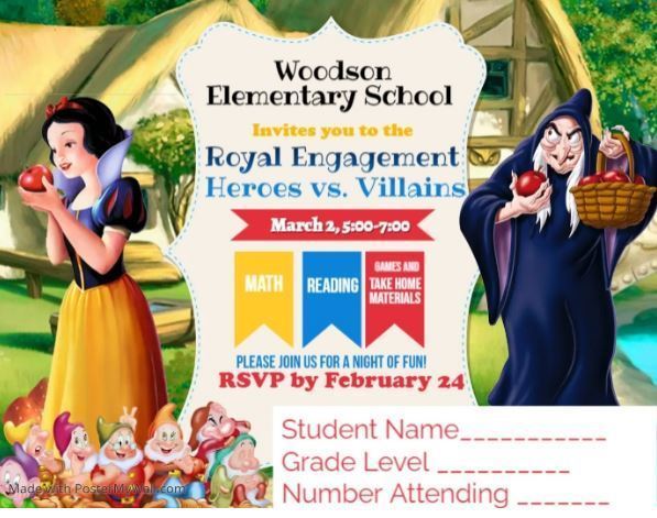 Flyer for Royal Engagement in English
