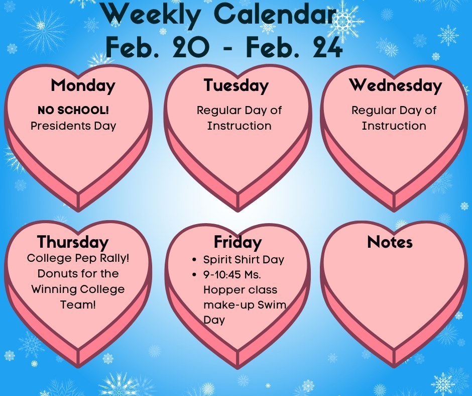 Hillcrest Week of Feb 20th
