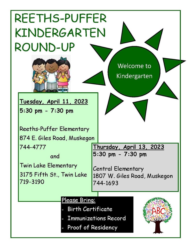 Reeths-Puffer Kindergarten Round-Up