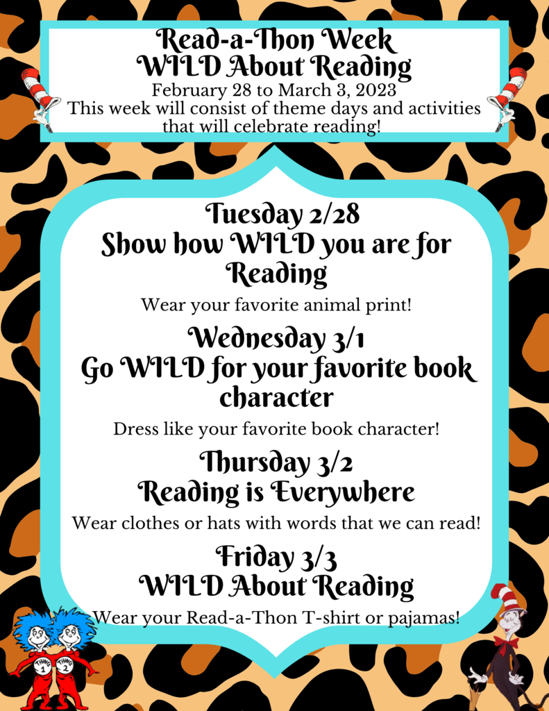 Read-a-Thon Dress-Up Days