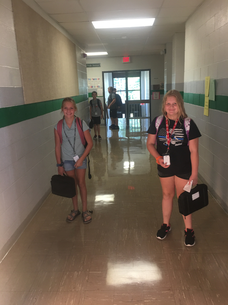 Navigating the hallways 