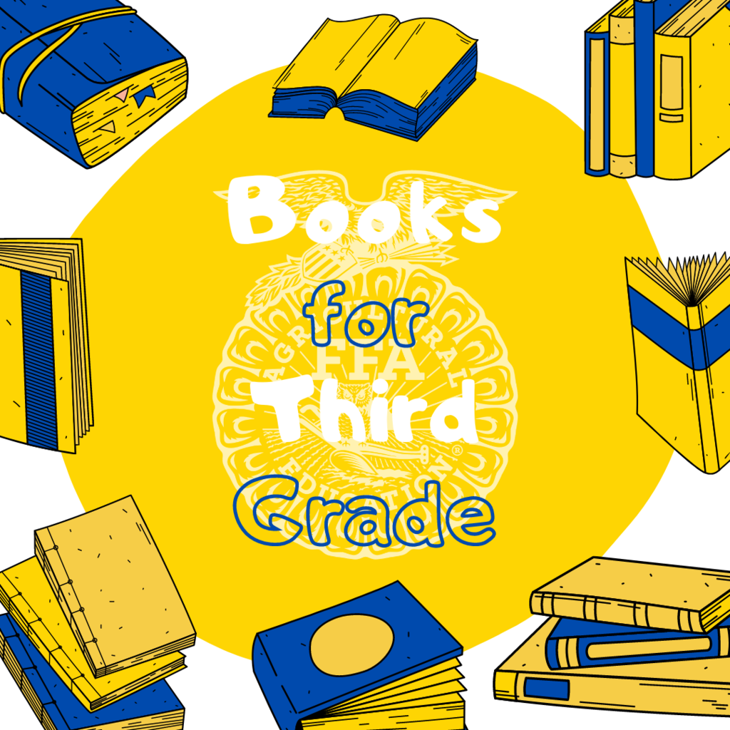 FFA Week Books for Third Grade BV FFA gifts a copy of Farmer George Plants a Nation to every third grader in the district in celebration of National FFA Week. Each book is written in by a student in Miss Johnston's Introduction to tell the third graders a little more about Ag! Then students in Miss Jacobs' Ag Business class take the books and read with the third graders!