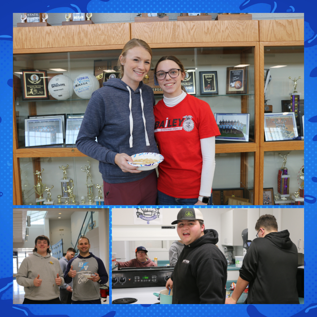 🍲 Staff Appreciation Lunch 🍲 Part of celebrating National FFA Week is giving thanks. FFA Members made 5 different types of soup to show their appreciation for the AWESOME STAFF AT BUREAU VALLEY! While members were cooking the soup others wrote hand written notes of thanks to the staff. The staff loved the soup!