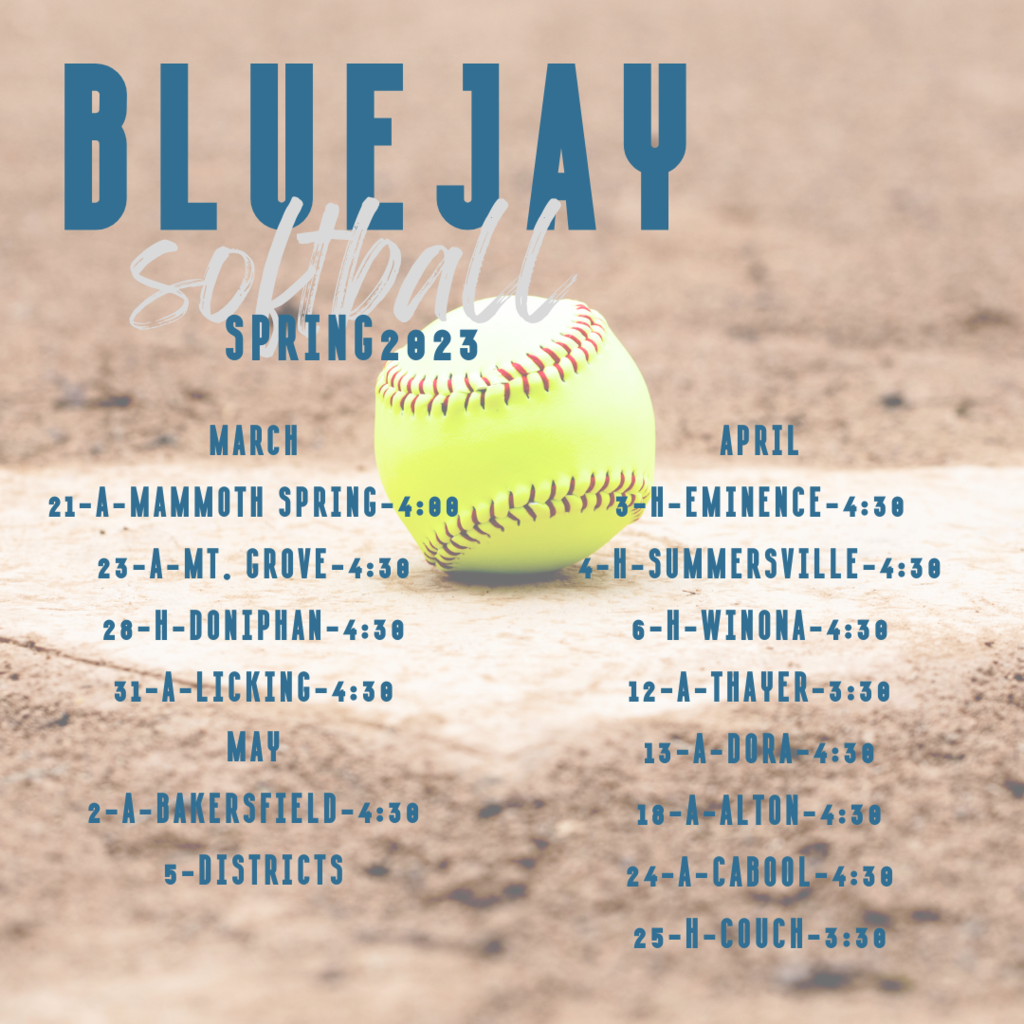 Softball Schedule 2023