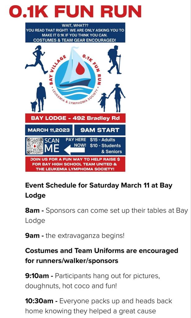 Team United Fun Run Flyer