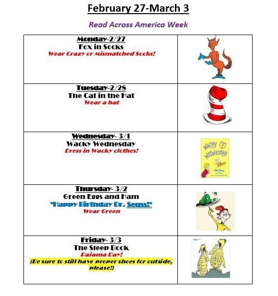 Spirit Week at Glen View Feb 27th to March 3