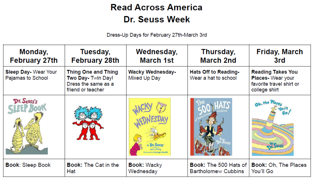Dr Seuss Week