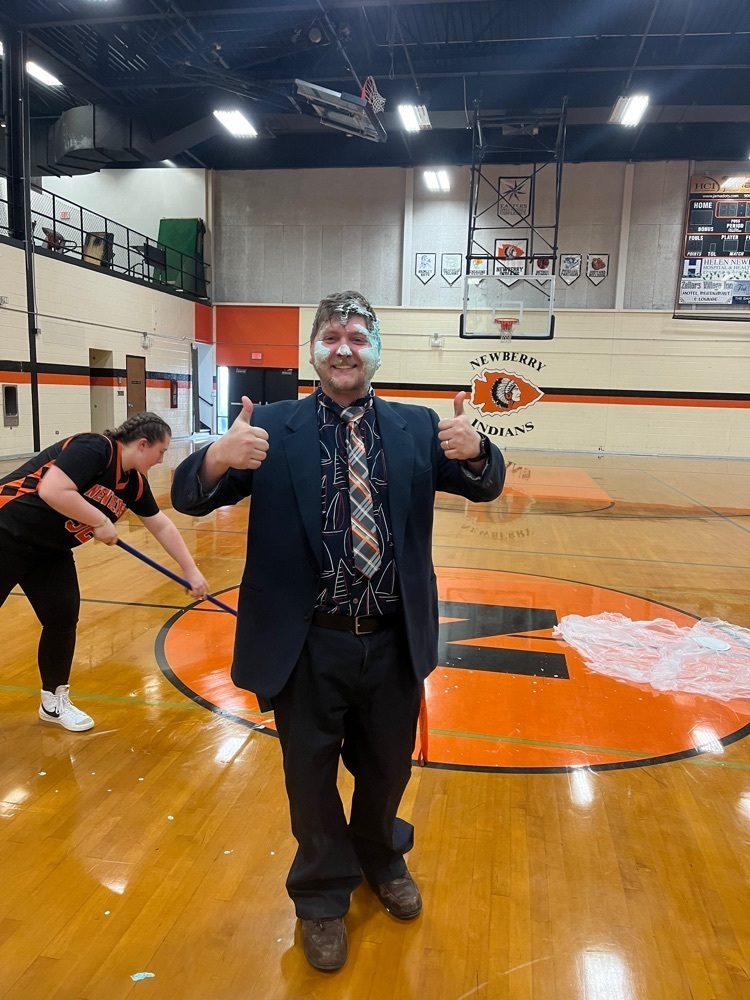 Mr. Clark got pied