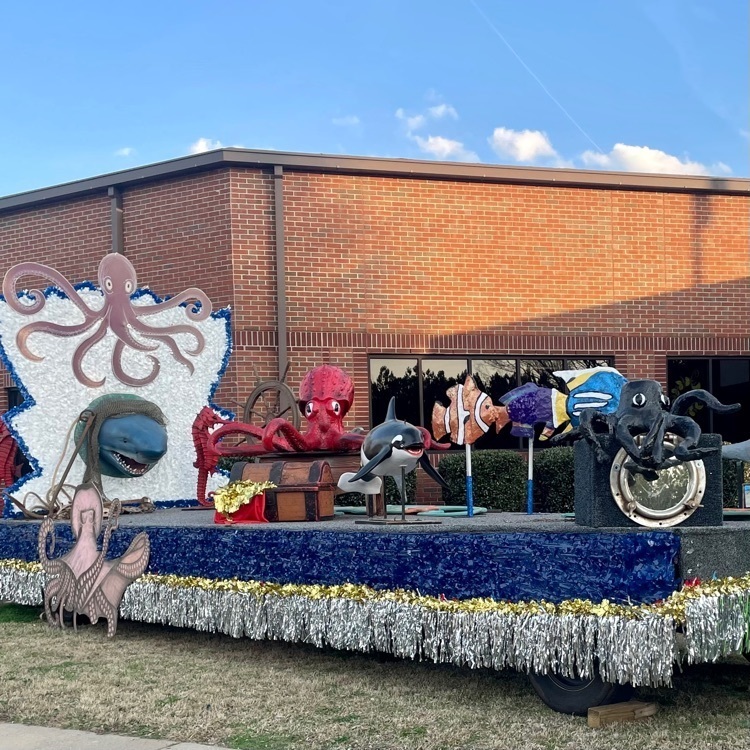 under the sea themed float for Math Night