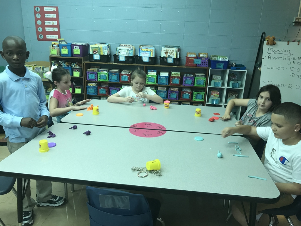 First day fun with play-doh!