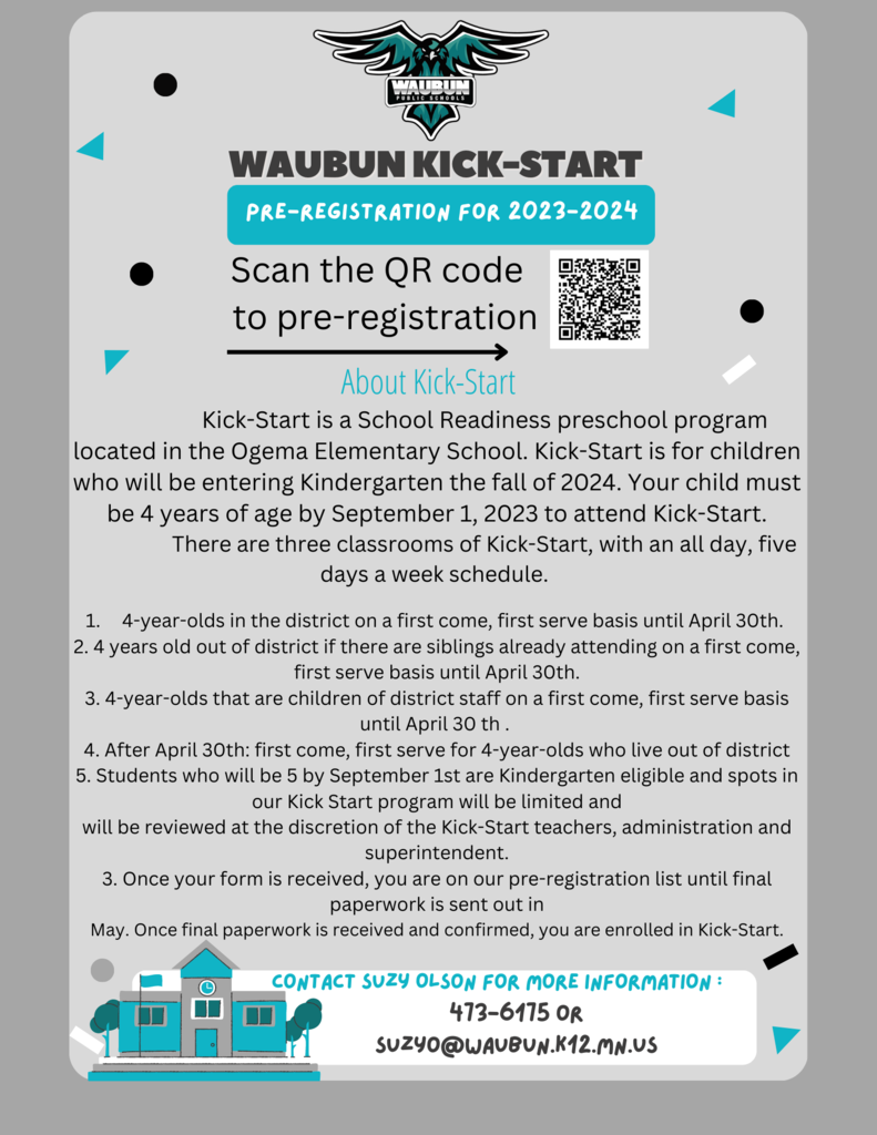 pre-registration for kick start