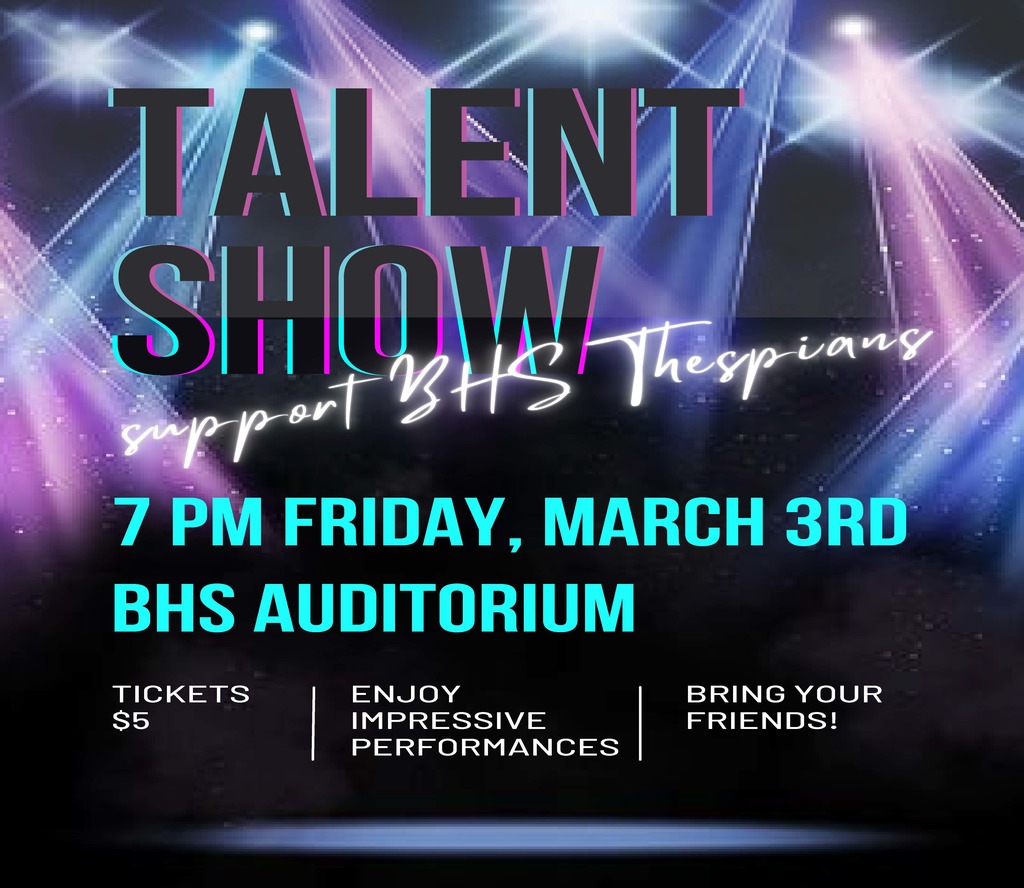 BHS Talent Show Flyer