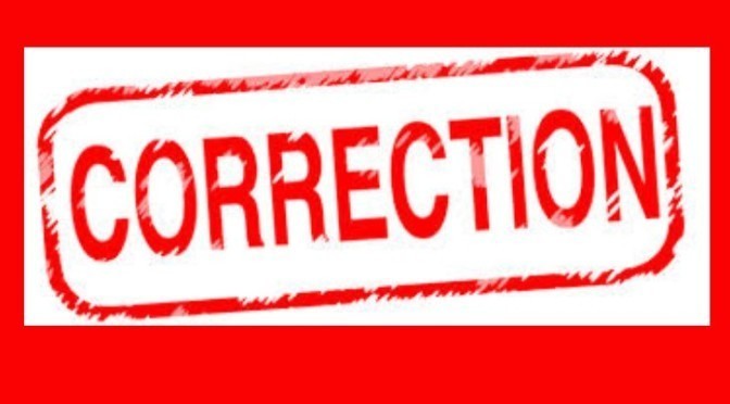 correction