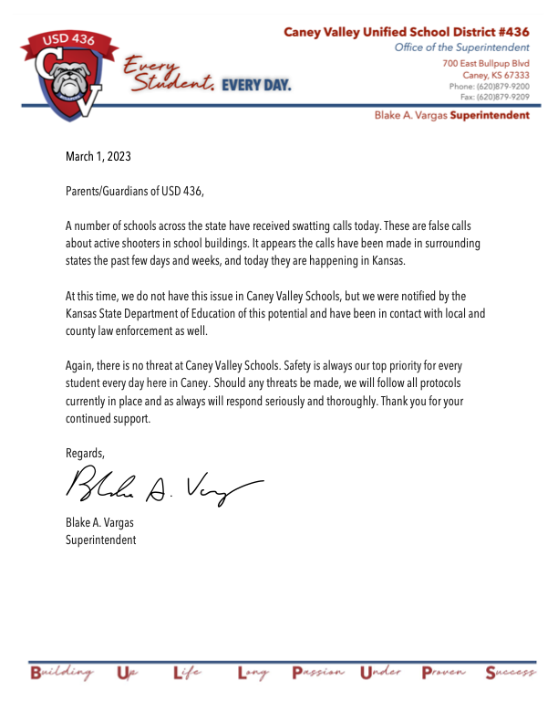 Student Safety Update