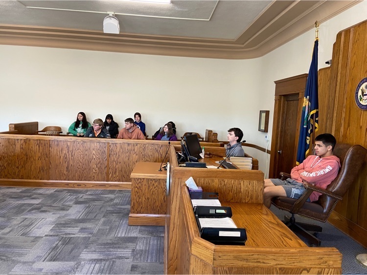 listening to Clerk of the District Court Cherie Rutherford explain how our county court system works with a magistrate judge