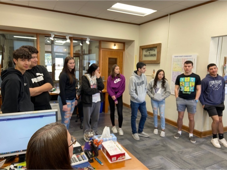 Learning how our county operates on collected taxes in order to build a budget for different county entities 