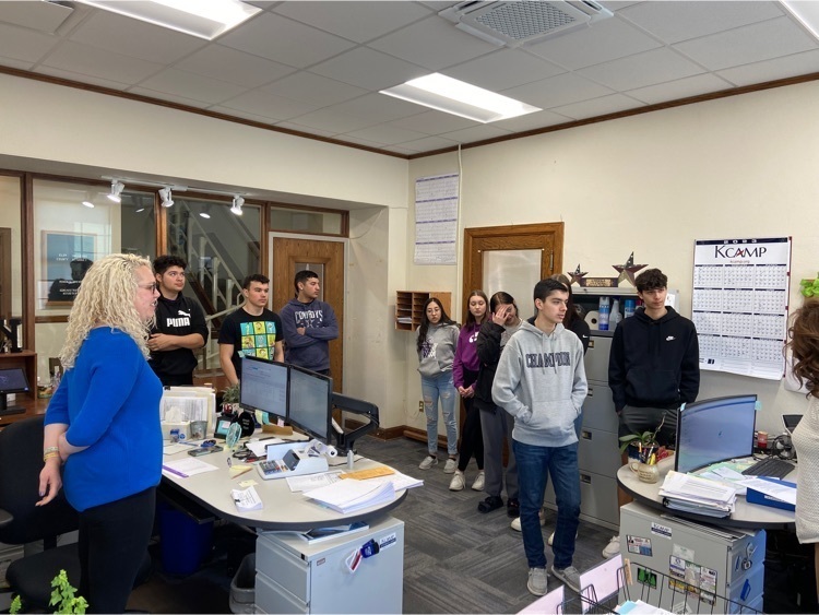 listening to county clerk, Jana Jenkinson, and her deputy county clerk, Kelsie Yakel, explain their important roles for Kearny County 