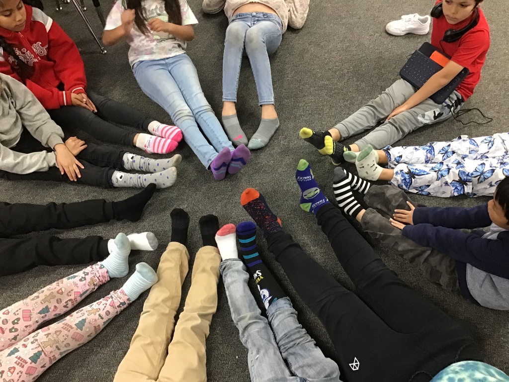 Crazy sock day for Reading Across America spirit week!