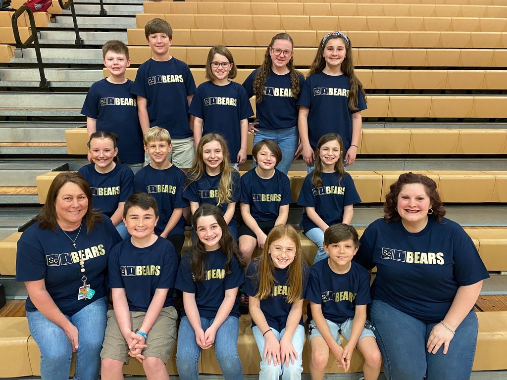 TGS Science Olympiad team in blue shirts