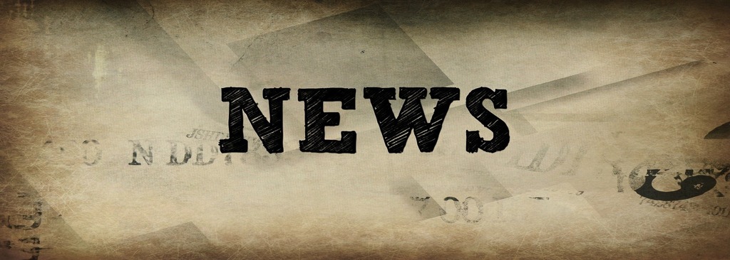 The word News on a tan background