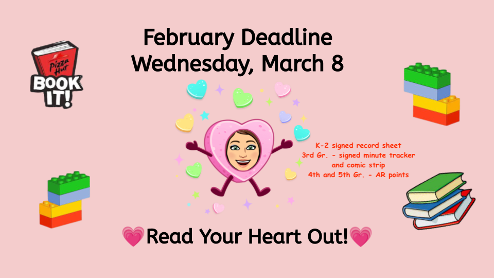 February Book-It Reminder