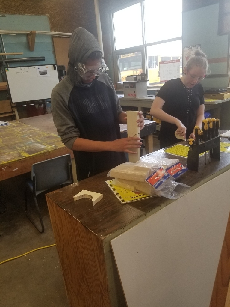 checking the cut after the bandsaw
