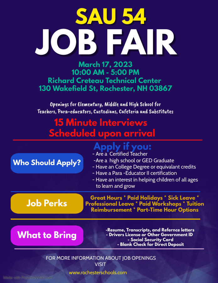 Job Fair flyer