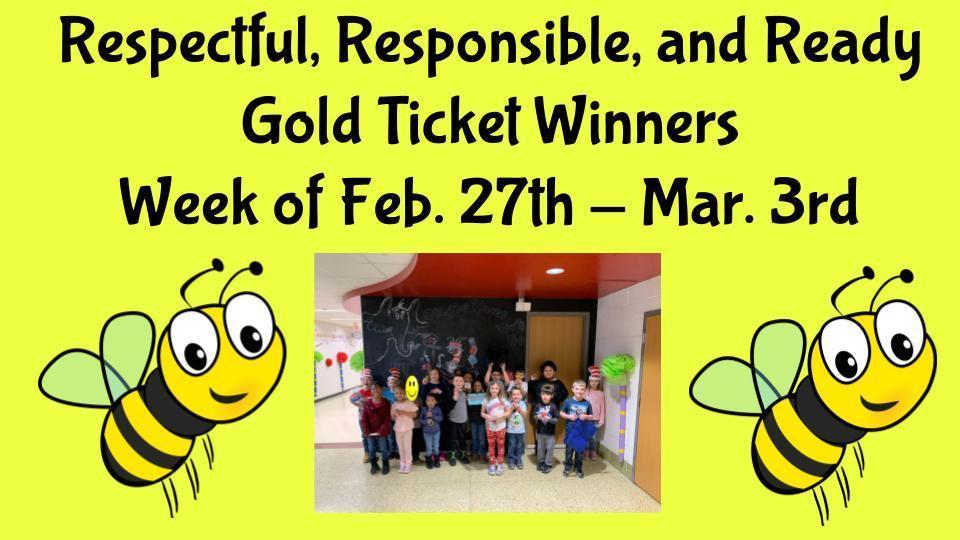 Gold Ticket Winners