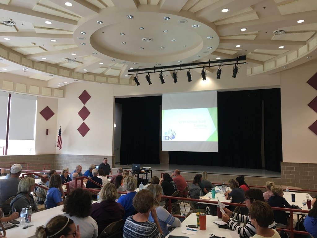 Photo of staff learning at the back to school workshop.