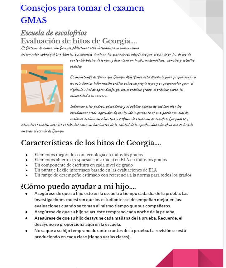 Spanish GMAS handout pg 1