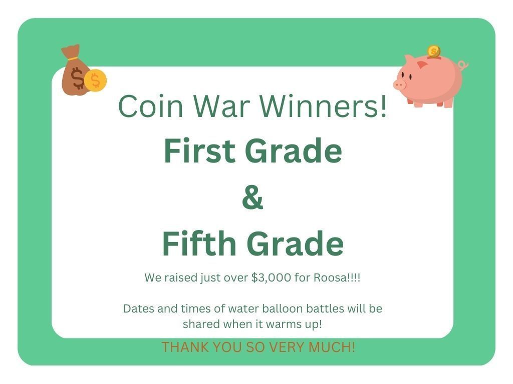 Coin War Winners!