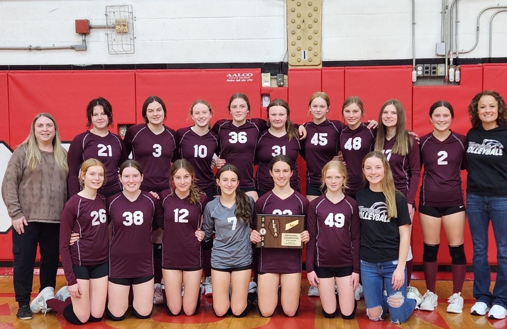 2023 8th Grade Volleyball Regional Champions