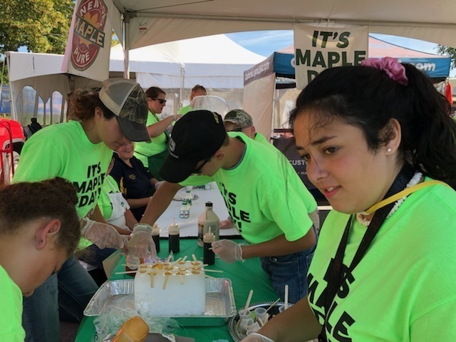 FFA students at the NY State Fair for Maple Day!