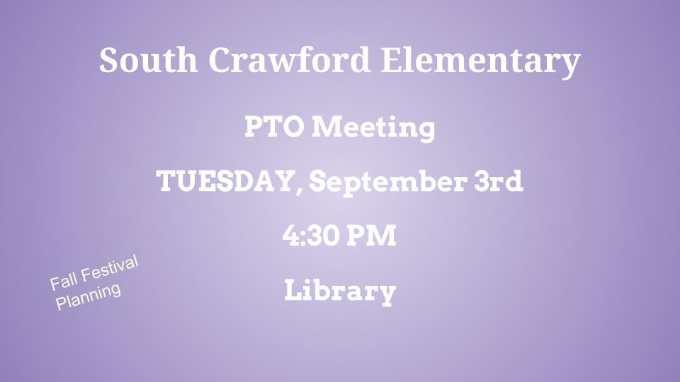 PTO Meeting