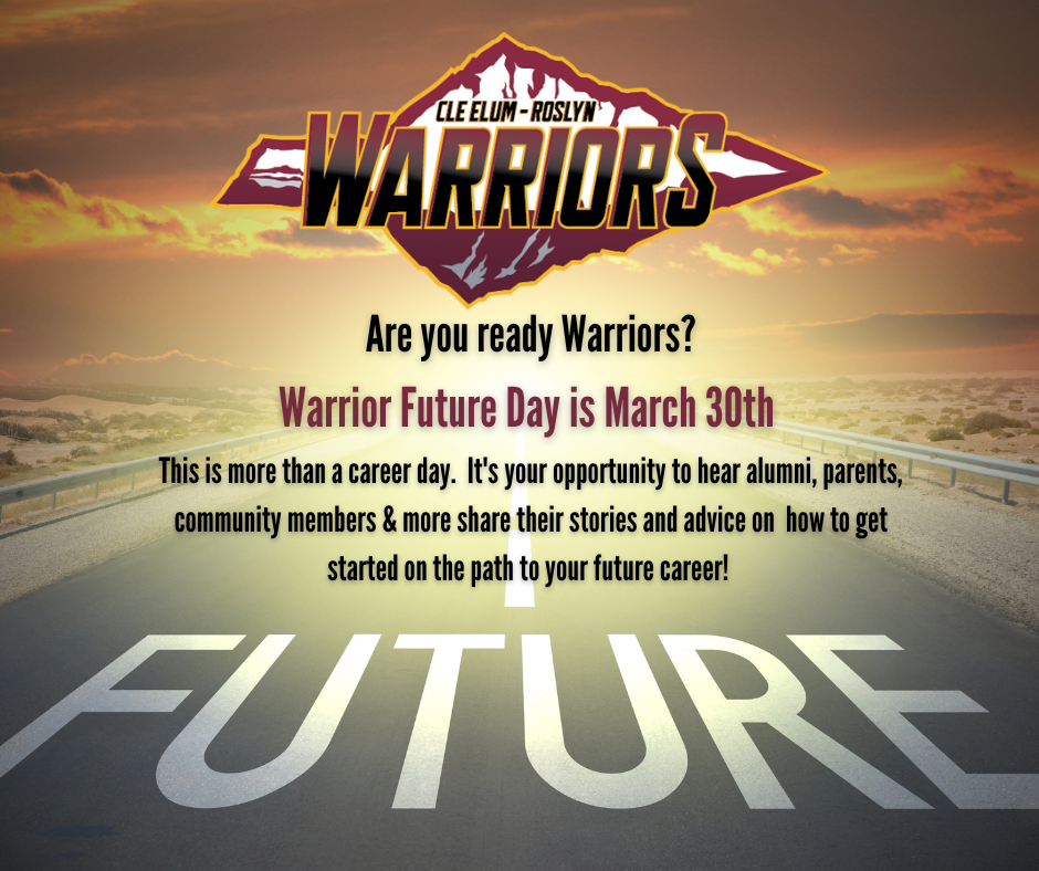 picture of a highway promoting Warrior Future Day on March 30th