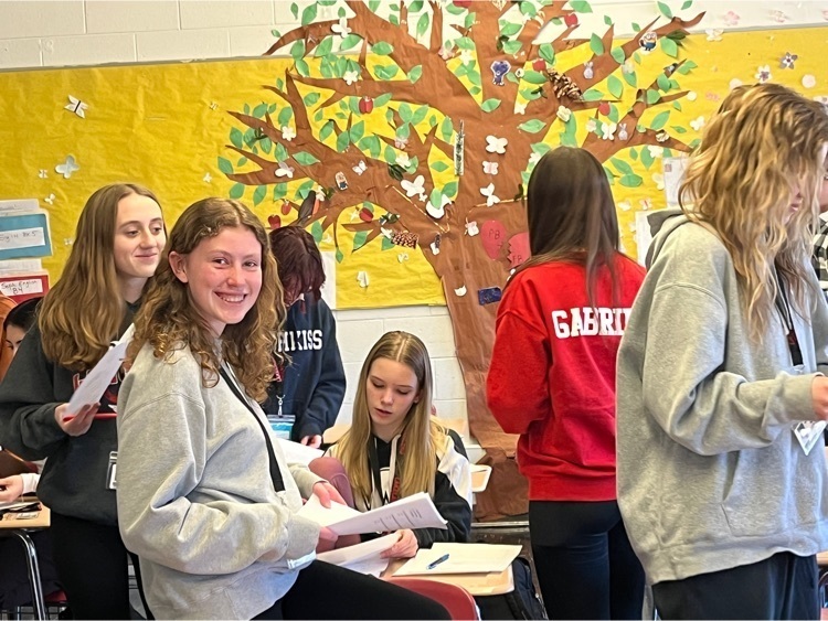 Freshman Honors English having fun