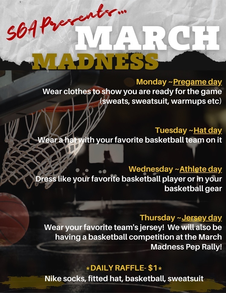 WAHS March Madness Spirit Week