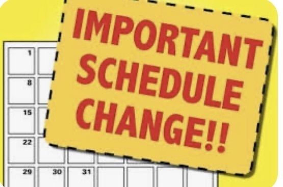 image of schedule change