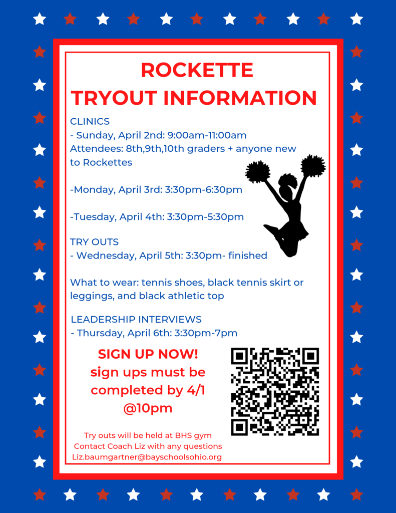 Rockette Tryouts Info Flyer
