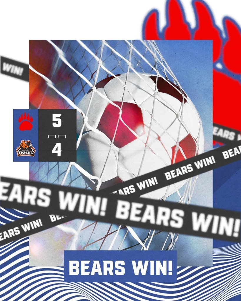 Congratulations to our Varsity Boys Soccer Team on winning the first Region match of the season. Goals by Hunter Saylors, Pedro Jimenez, and Jonathan Para (2) Kale Brock 3 assists. Go Bears!